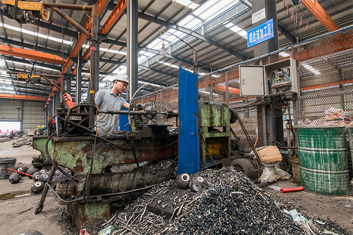 湖州网架配件车间