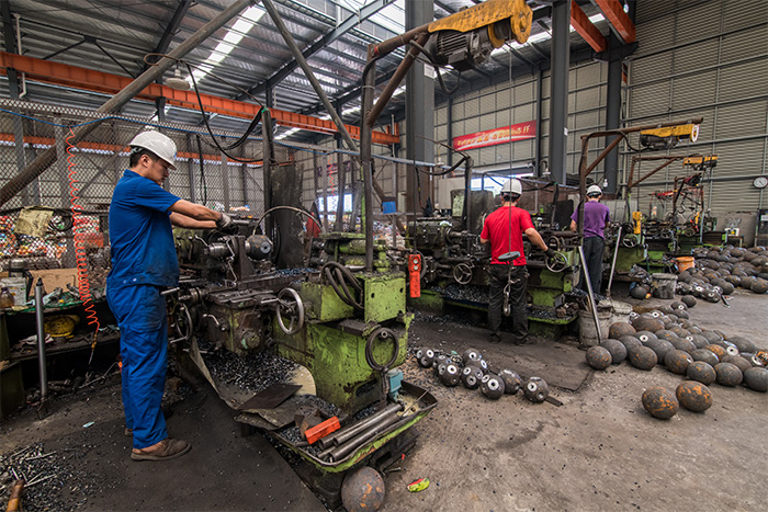 湖州网架配件车间